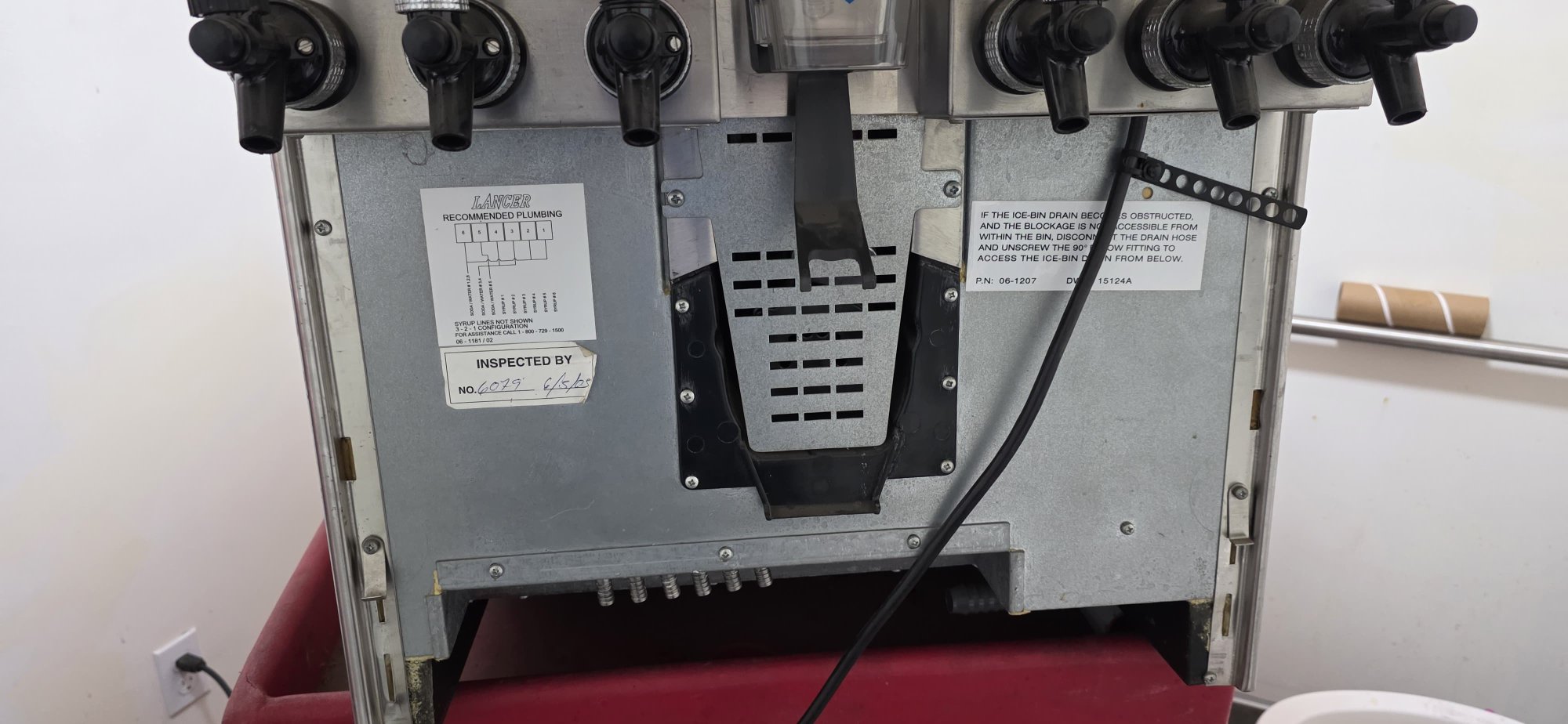 Soda machine cleaning