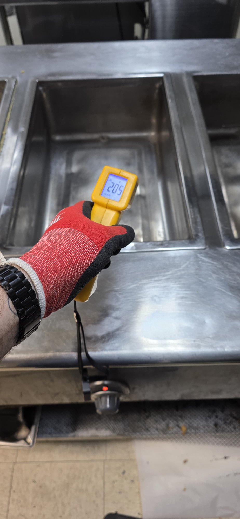 Steam table repair